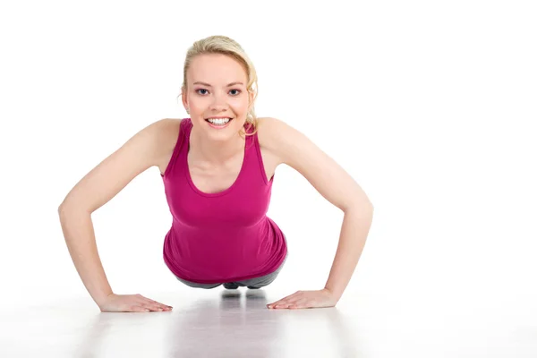 Frau in Sportkleidung — Stockfoto