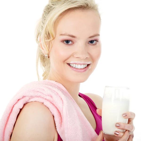 Woman Holding Drink — Stock Photo, Image