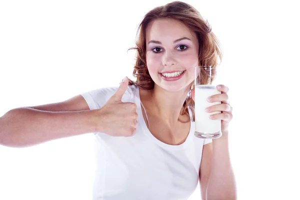 Woman Holding Drink — Stock Photo, Image