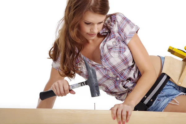 Young craftswoman at work — Stock Photo, Image