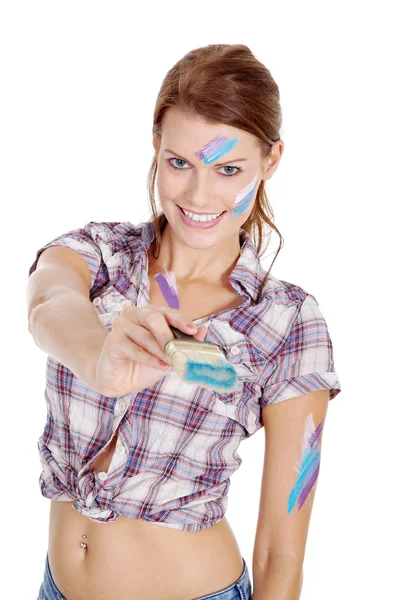 Young craftswoman at work — Stock Photo, Image