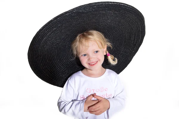 Little girl in hat — Stock Photo, Image