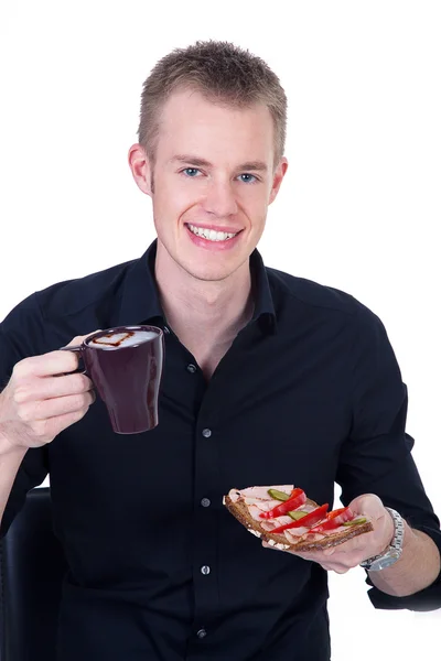 Männerfrühstück — Stockfoto