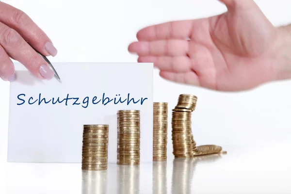 Das Dominoprinzip, gegen eine geringe Gebühr — Stockfoto