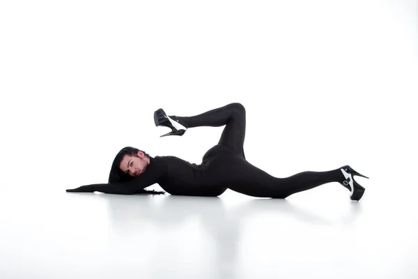 Dancer on white background — Stock Photo, Image