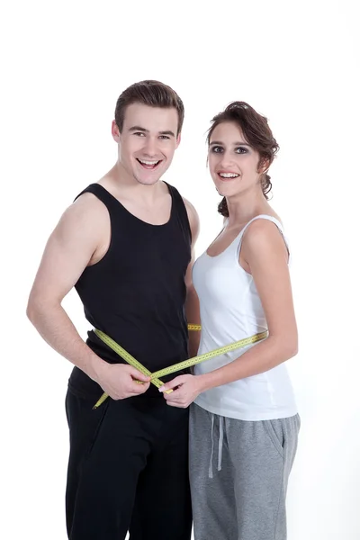 Skinny couple — Stock Photo, Image