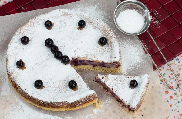 Blackcurrant cake — Stock Photo, Image