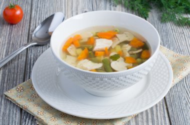 Mantarlı tavuk çorbası