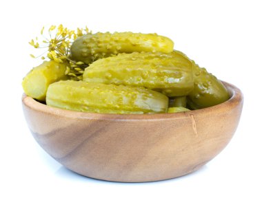 Turşu bir ahşap kase