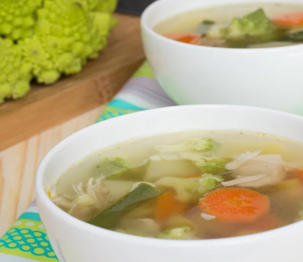 Zdravá zeleninová polévka Stock Obrázky