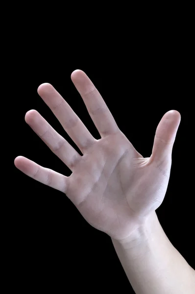 Gesti, mani, cinque, palmo — Foto Stock