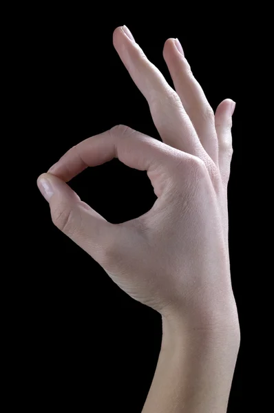Gestures, well, ok — Stock Photo, Image