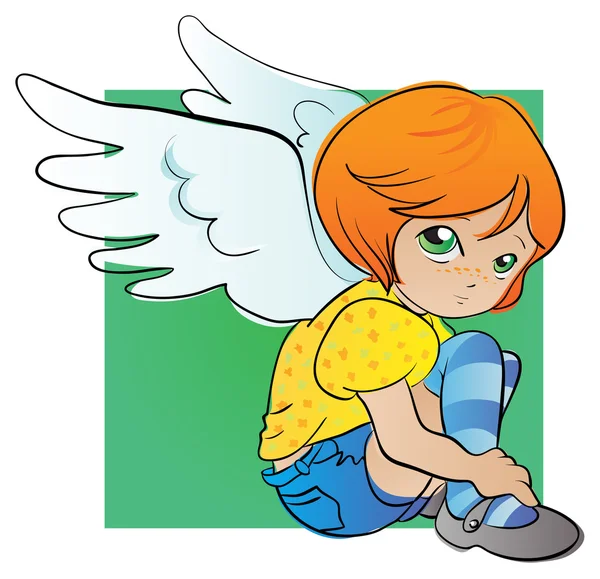 Little angel — Stock Vector