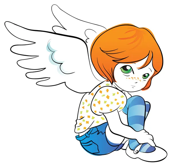 Little angel — Stock Vector