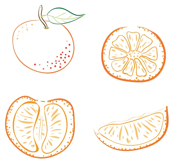 Contour orange — Image vectorielle