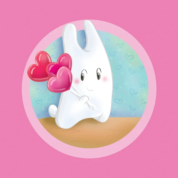 Bunny with lollipop — Stock Photo, Image