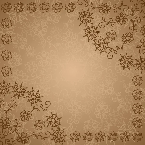 Flowers ornate background — Stock Vector