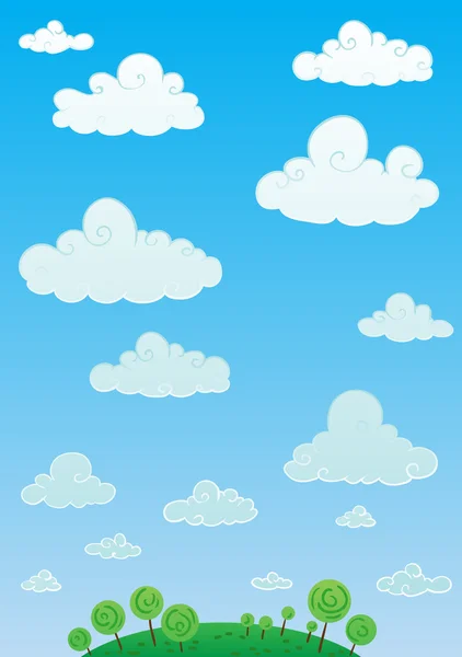 Cloud sky — Stock Vector