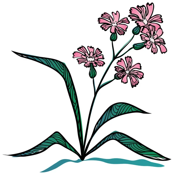 Квітка Стокова Ілюстрація