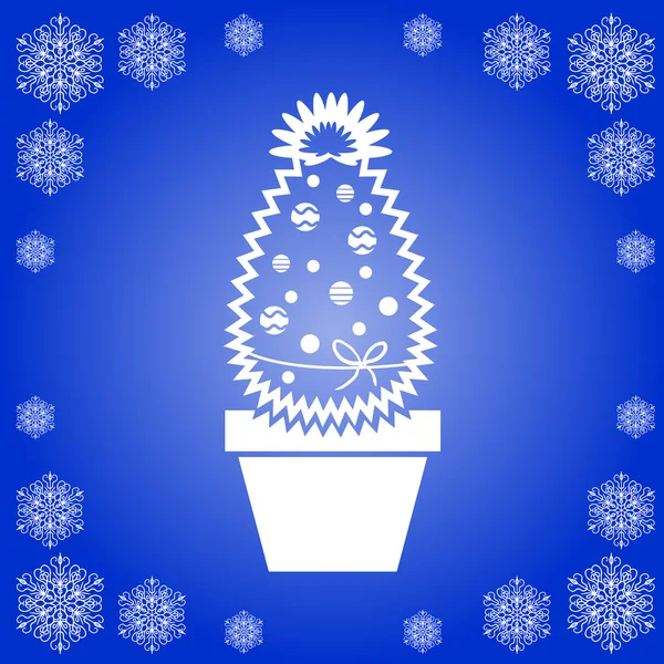 Christmas cactus — Stock Vector