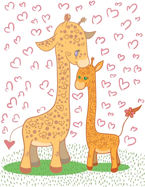 Giraffes — Stock Vector