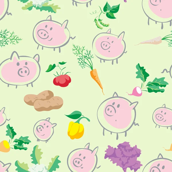 Pigs — Stock Vector