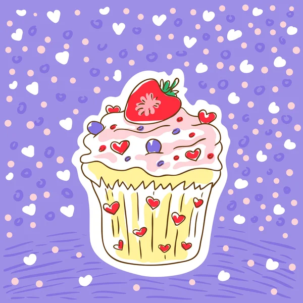 Cupcake — Vettoriale Stock