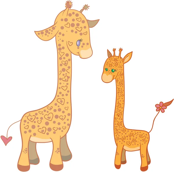 Girafas Ilustrações De Stock Royalty-Free