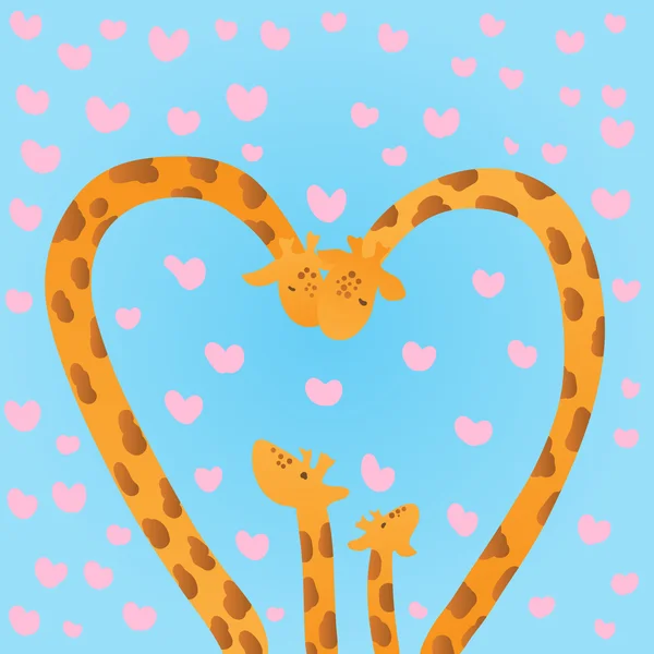 Giraffes Stock Illustration