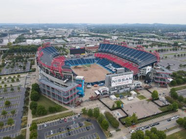 Nissan Stadyumu Nashville, Tennessee Titans NFL Futbol Takımı Stadyumu. Nashville, Tennessee, ABD