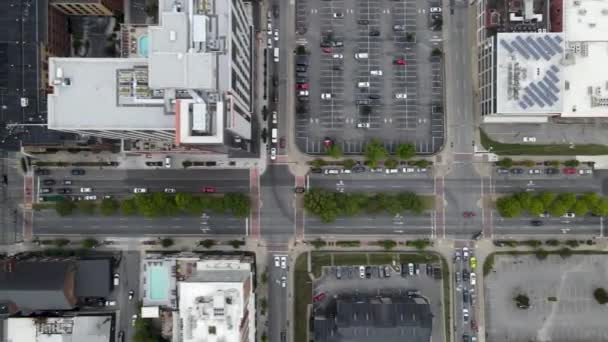 Αεροφωτογραφία της οδού Νάσβιλ στο κέντρο του Τενεσί. ΗΠΑ — Αρχείο Βίντεο