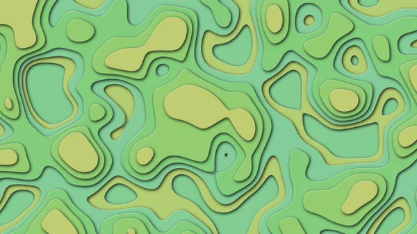 Green Background on theme geodesy or topography. Abstract topographic background — Stock Photo, Image