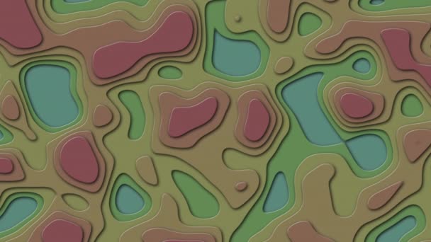 Fundo colorido sobre o tema geodésia ou topografia. Fundo topográfico abstrato — Vídeo de Stock