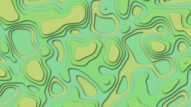 Fundo verde colorido no tema geodésia ou topografia. Fundo topográfico abstrato — Vídeo de Stock