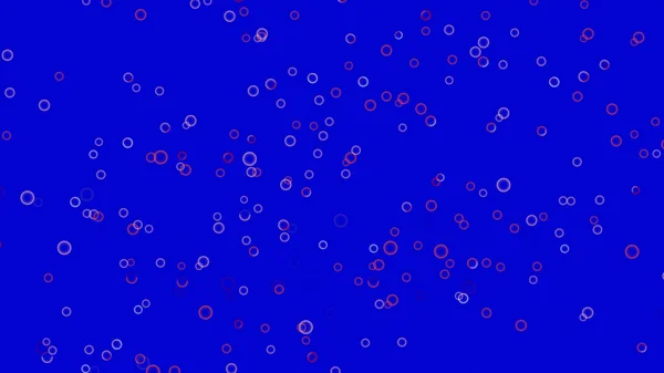 Ilustrowane mydła bąbelkowe na niebieskim tle. Abstrakcyjna bańka pływająca dookoła — Zdjęcie stockowe