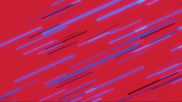 Coloridas luces de neón voladoras fondo abstracto — Vídeos de Stock