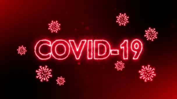 Infeksi virus coronavirus COVID 19 — Stok Video