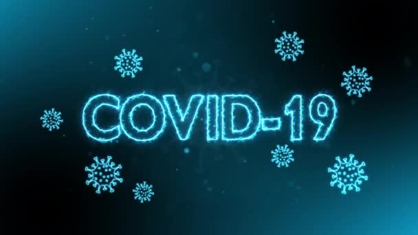 Вирусы коронавирусов COVID 19 — стоковое видео