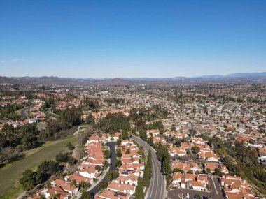  San Diego 'nun banliyösünde hava manzarası