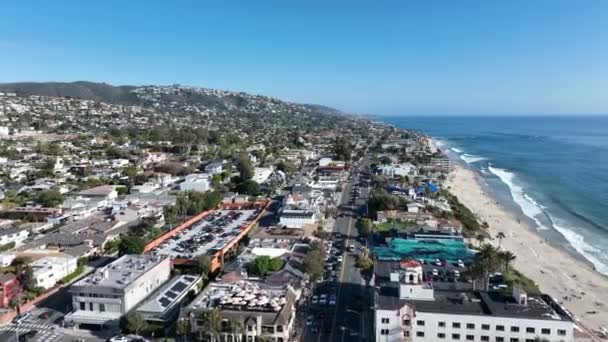 Vista aérea de la costa sur de California, EE.UU. — Vídeos de Stock
