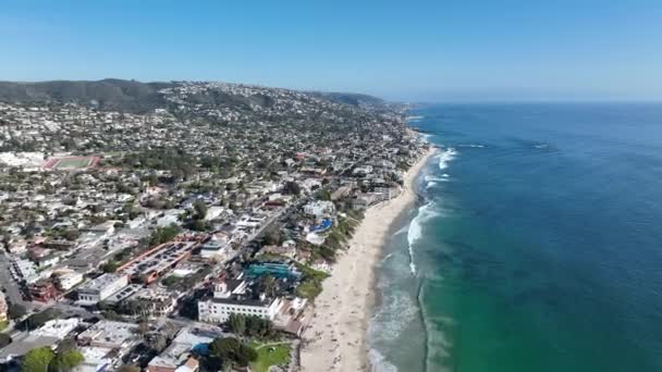 Aerial view of South California Coastline, USA — Stock Video