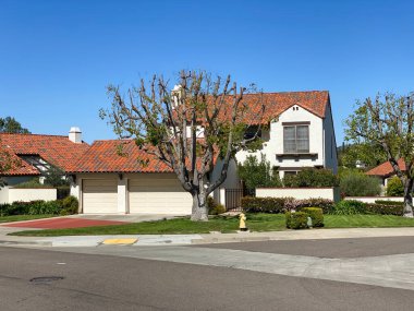 San Diego 'da orta sınıf bir ev, Güney Kaliforniya, ABD