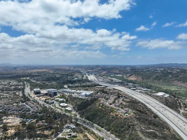 Aerial View Highway Interchange Junction San Diego Freeway Interstate California — Stock Photo, Image