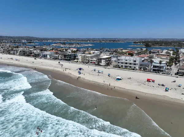 Aerial View Mission Bay Beach San Diego California Usa Famous — Stock Photo, Image