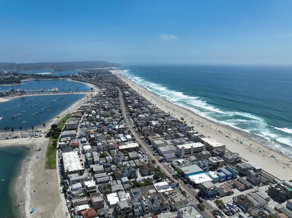 Aerial View Mission Bay Beach San Diego California Usa Famous — Stockfoto