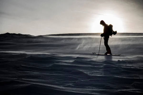 Donmuş dalgalar üzerinde Kayak