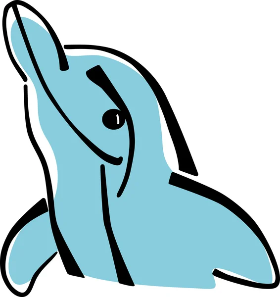 Stilisierter Delfin — Stockvektor