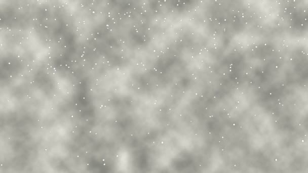 Schneefall mit Wolken — Stockvideo