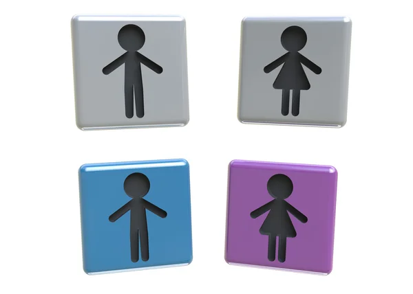 Pictogram voor toilet — Stockfoto