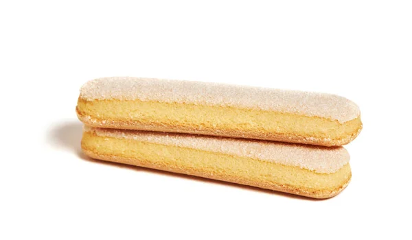Italian Cookie Savoiardi Lady Finger Sweet Biscuits Sponge Cookies Tiramisu — ストック写真